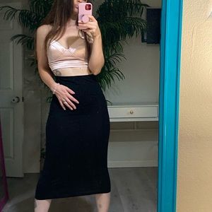 ZARA long Black Skirt